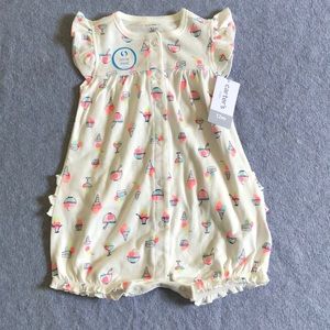 NWT Carter’s baby girl romper